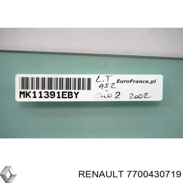 Cristal de puerta trasera izquierda Renault (RVI) 7700430719 precio, desde 42,43 EUR