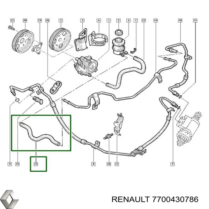 Comprar 7700430786 Renault (RVI) 