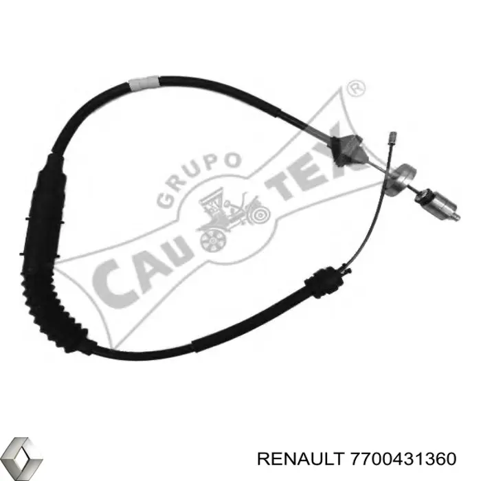 7700431360 Renault (RVI) cable de embrague