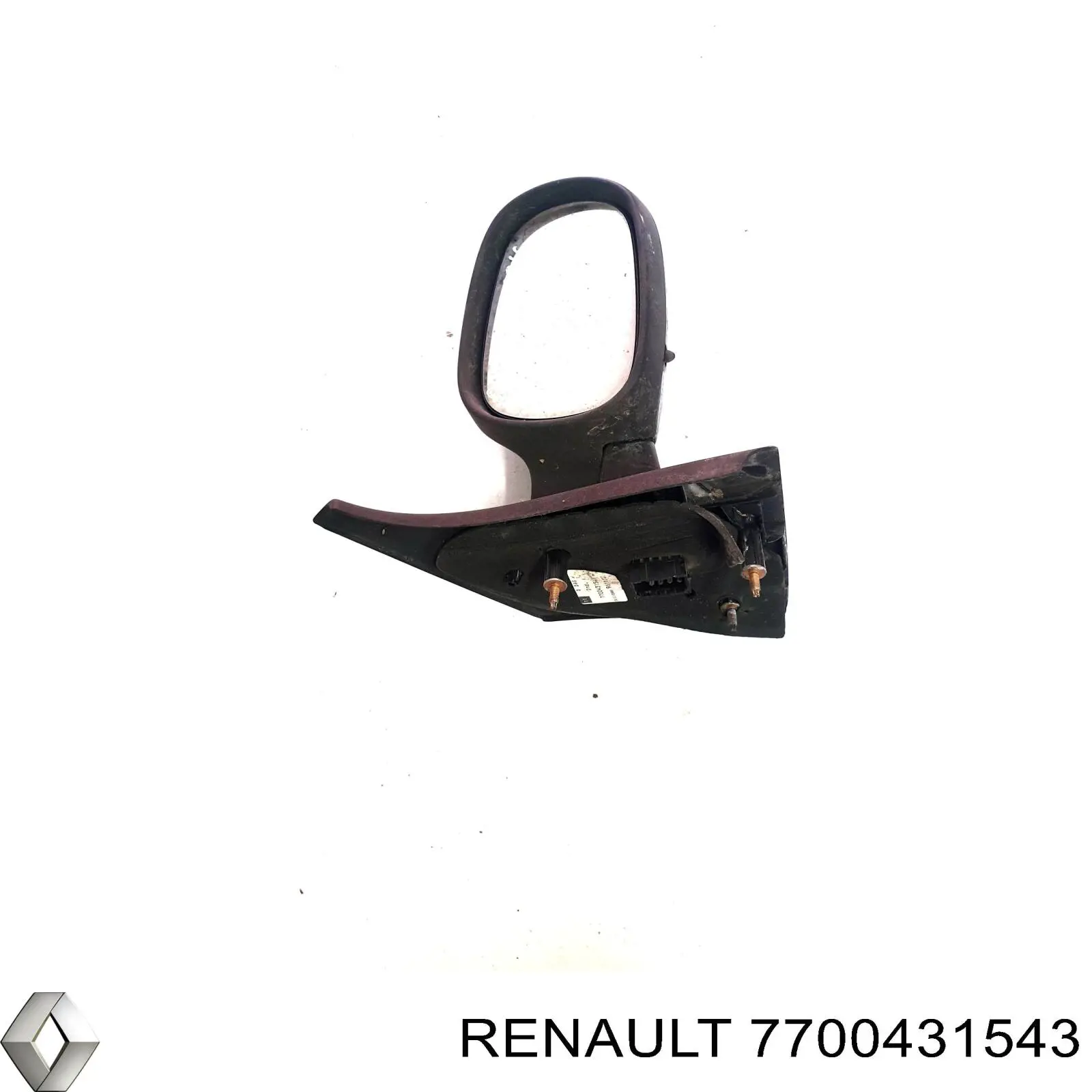 Espejo de retrovisor derecho 7700431543 Renault (RVI)