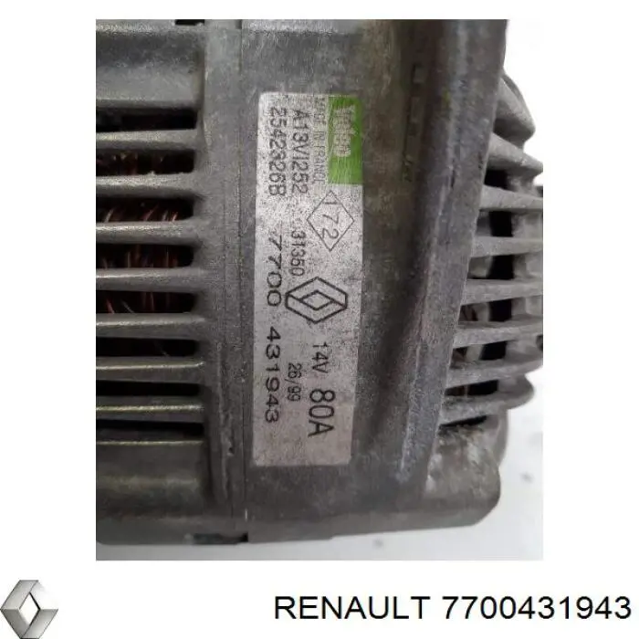 7700431943 Renault (RVI) alternador