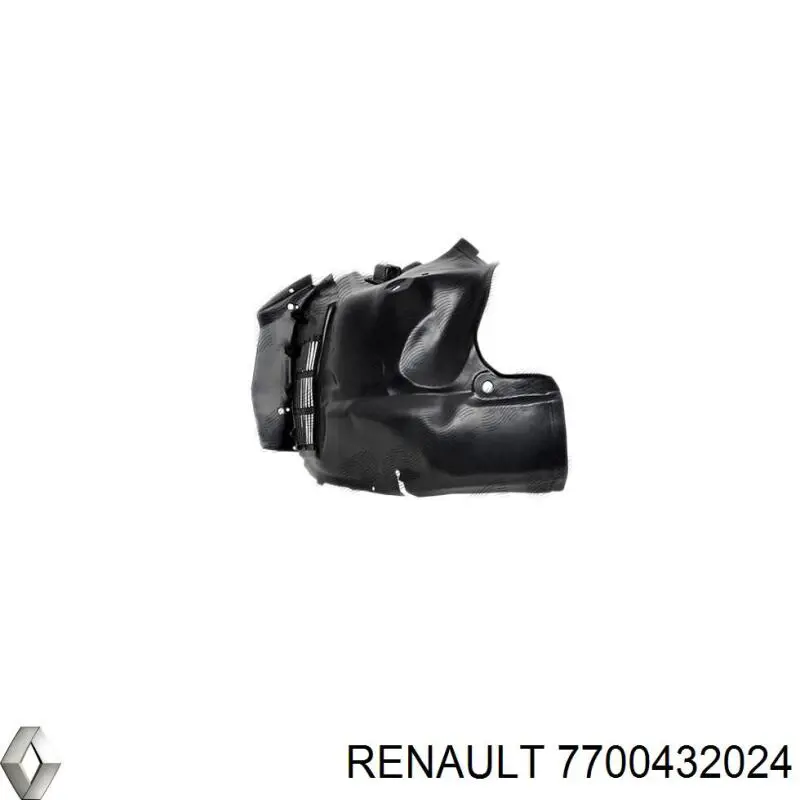 7700432024 Renault (RVI) guardabarros interior, aleta delantera, izquierdo delantero