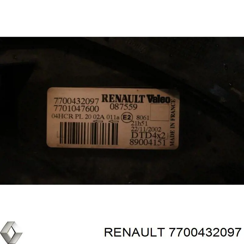 Comprar 7700432097 Renault (RVI) Faro derecho