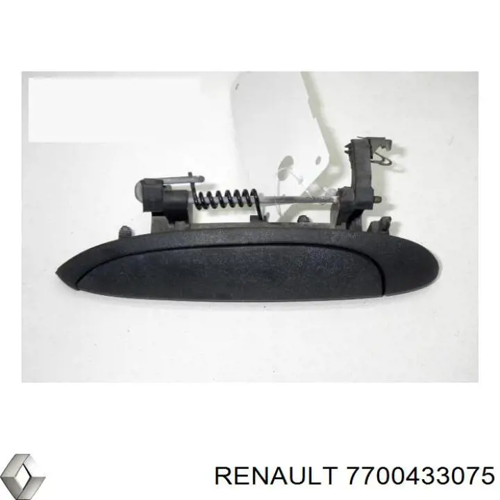 7700433075 Renault (RVI) tirador de puerta exterior izquierdo delantero/trasero