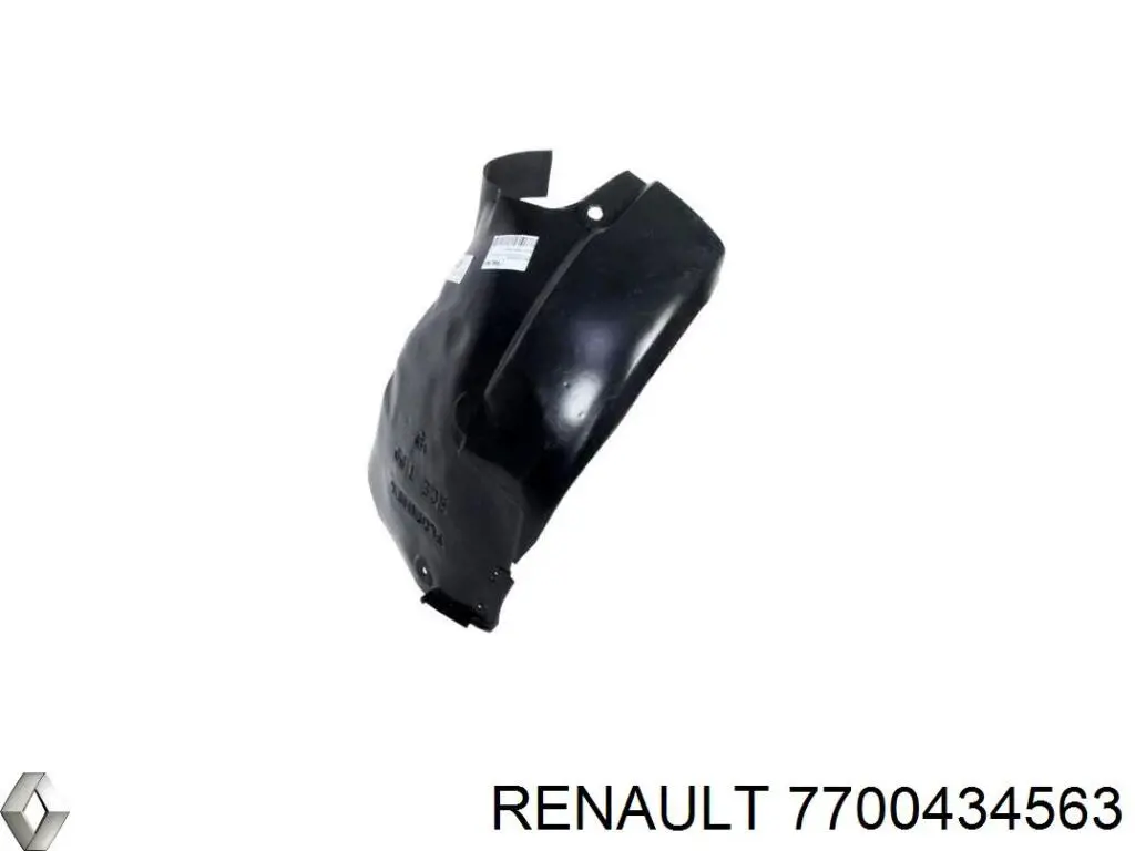 7700434563 Renault (RVI) guardabarros interior, aleta delantera, derecho delantero