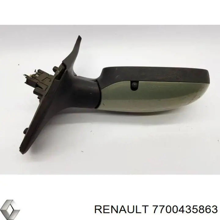Espejo de retrovisor izquierdo 7700435863 Renault (RVI)