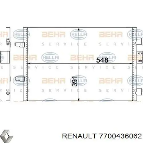 7700436062 Renault (RVI) condensador aire acondicionado