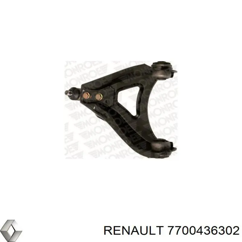 7700436302 Renault (RVI) barra oscilante, suspensión de ruedas delantera, inferior izquierda