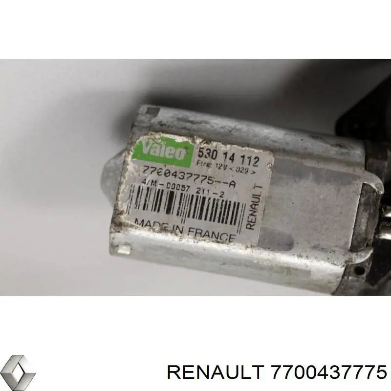 Motor limpiaparabrisas, trasera 7700437775 Renault (RVI)