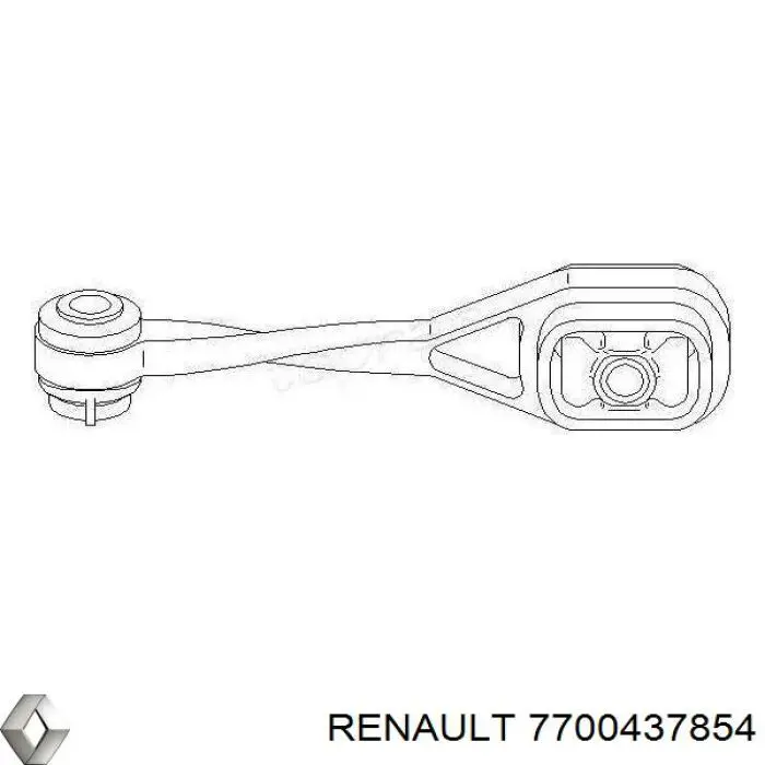 7700437854 Renault (RVI) soporte de motor trasero