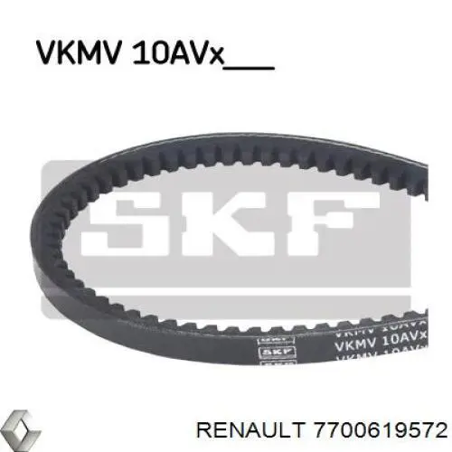 Correa de alternador 7700619572 Renault (RVI)