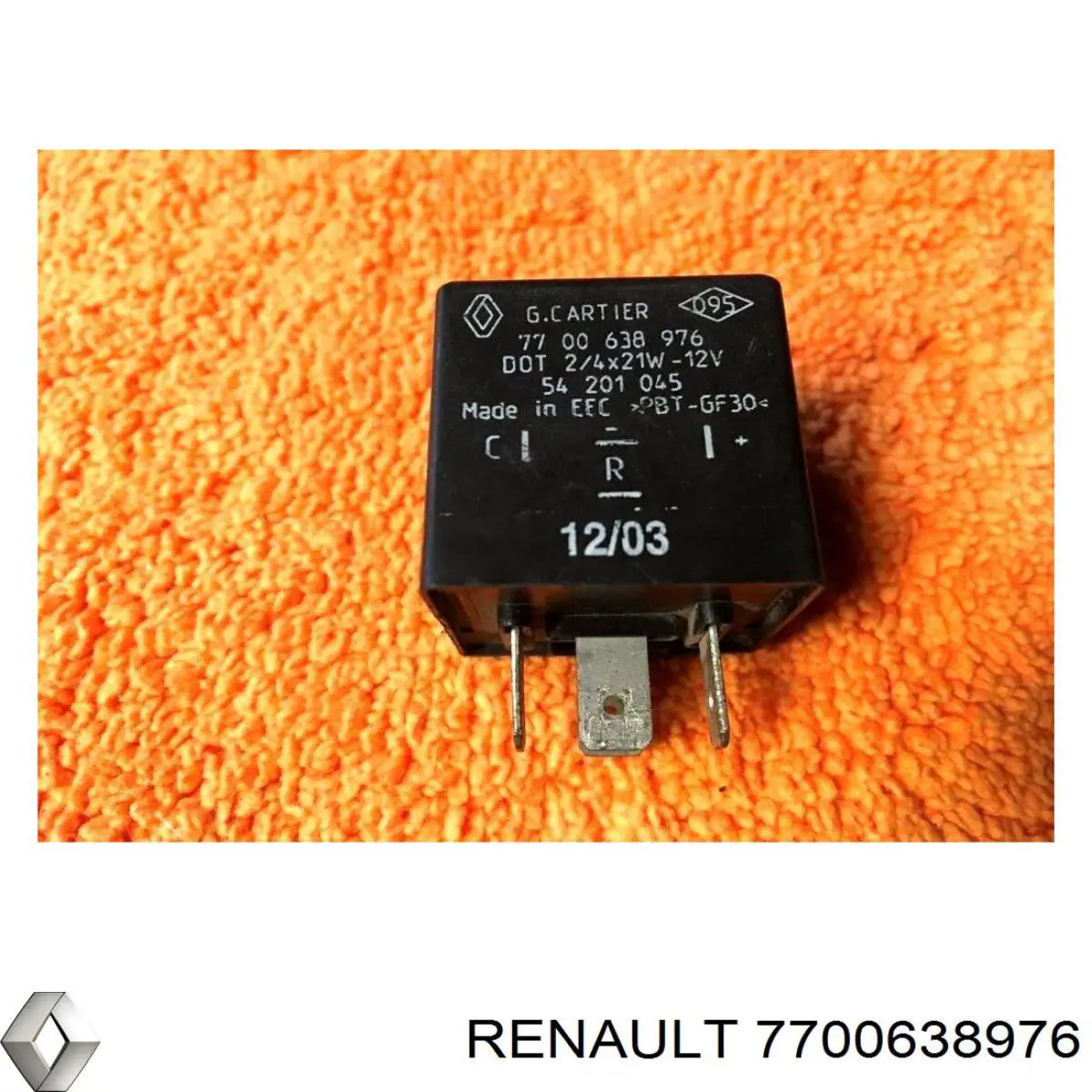 Relé de intermitentes 7700638976 Renault (RVI)