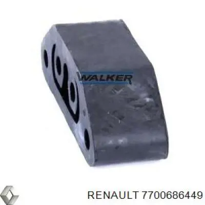 7700686449 Renault (RVI) soporte, silenciador