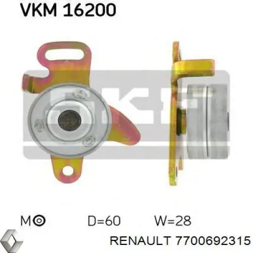 Rodillo tensor cadena para Renault 30 (127)