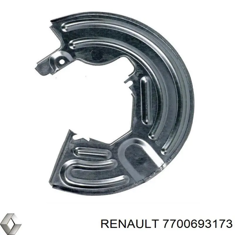7700693173 Renault (RVI) chapa protectora contra salpicaduras, disco de freno delantero derecho