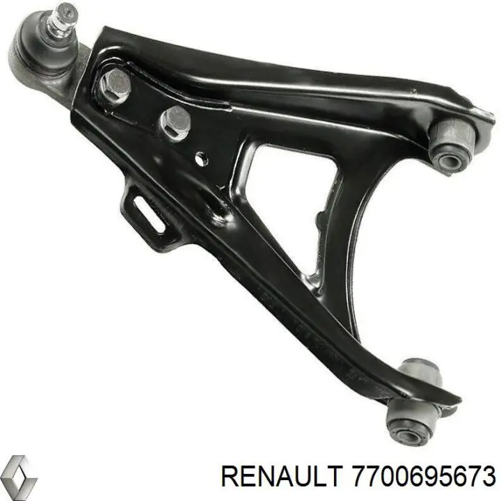 7700695673 Renault (RVI) barra oscilante, suspensión de ruedas delantera, inferior derecha