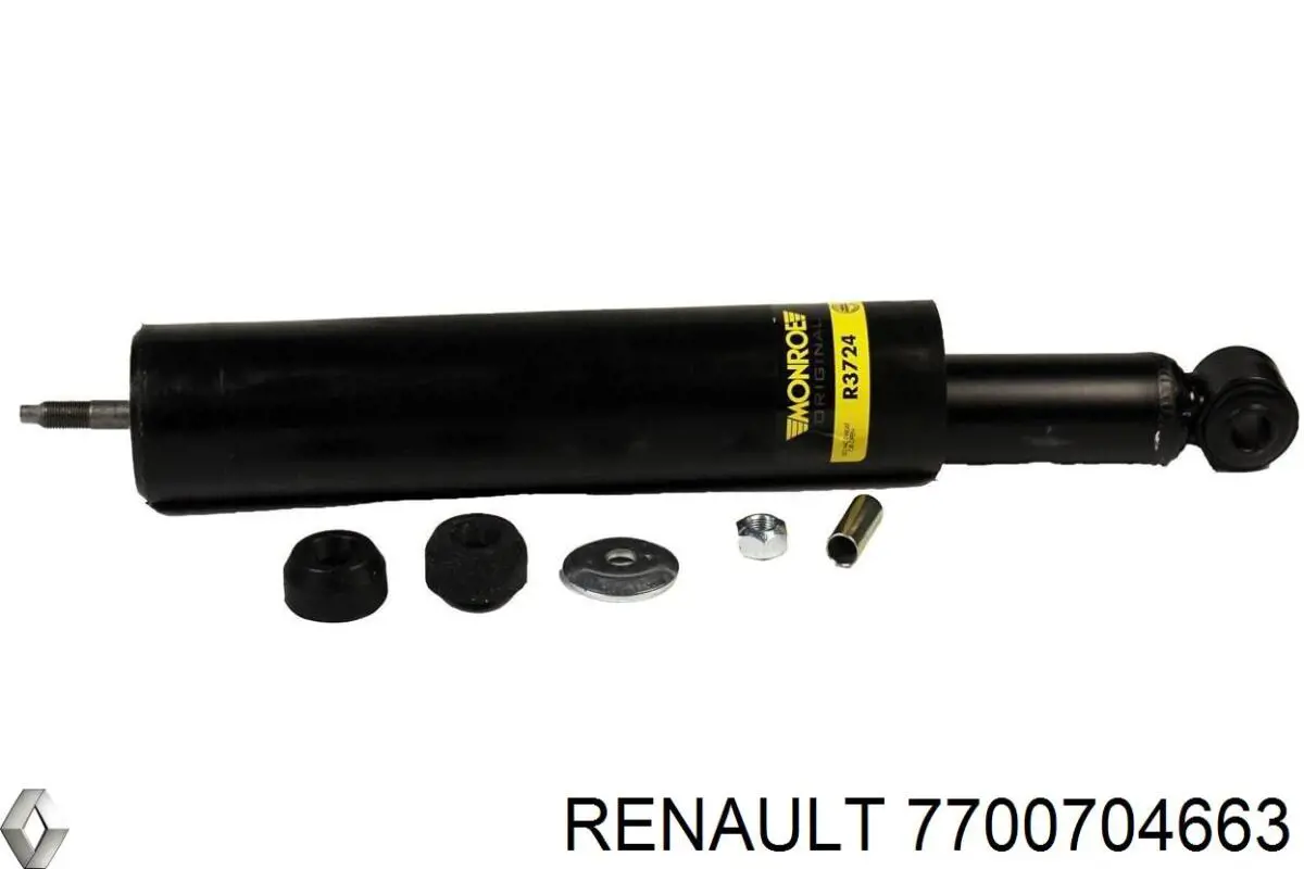 7700704663 Renault (RVI) amortiguador trasero