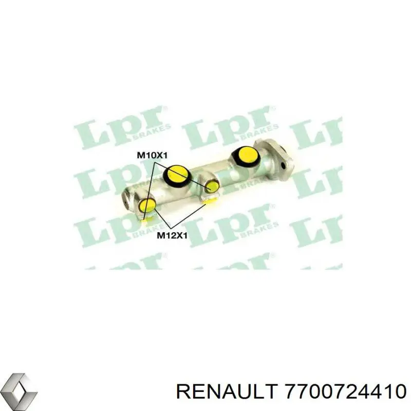 Cilindro maestro de frenos Renault (RVI) 7700724410 precio, desde 58,41 EUR