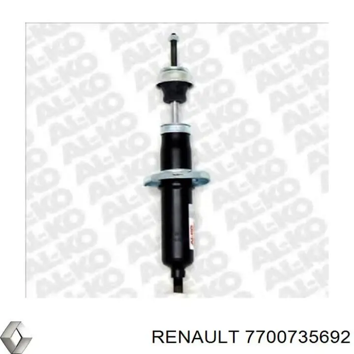 7700735692 Renault (RVI) amortiguador trasero