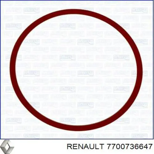 7700736647 Renault (RVI) Junta de radiador de aceite