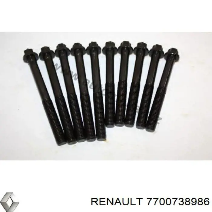 7700738986 Renault (RVI) tornillo de culata