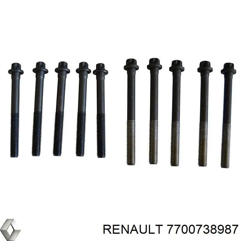 7700738987 Renault (RVI) tornillo de culata