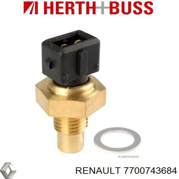 7700743684 Renault (RVI) sensor de temperatura del refrigerante