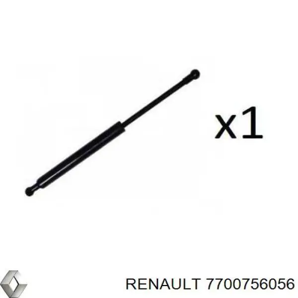 7700756056 Renault (RVI) Amortiguador de porton