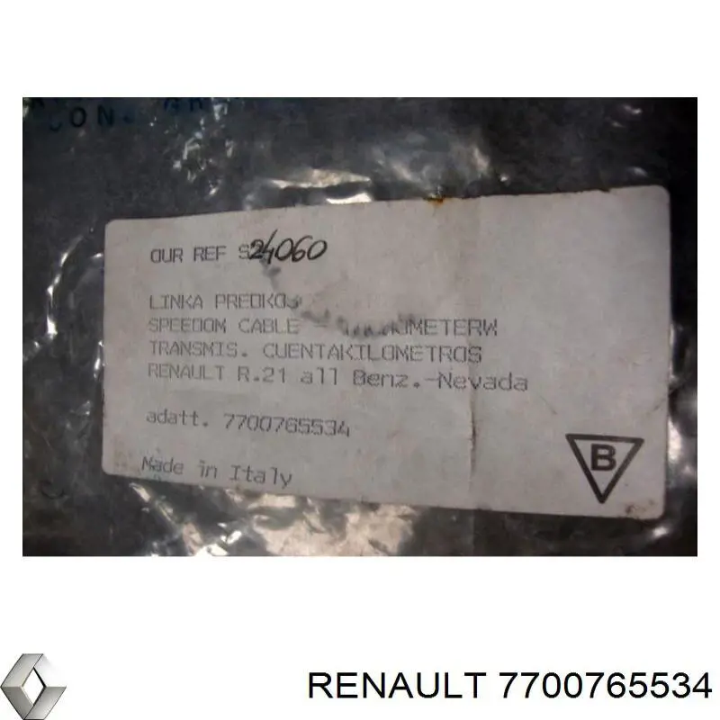 7700765534 Renault (RVI) cable velocímetro
