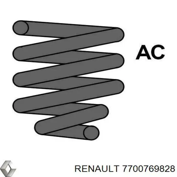 7700769828 Renault (RVI) muelle de suspensión eje delantero