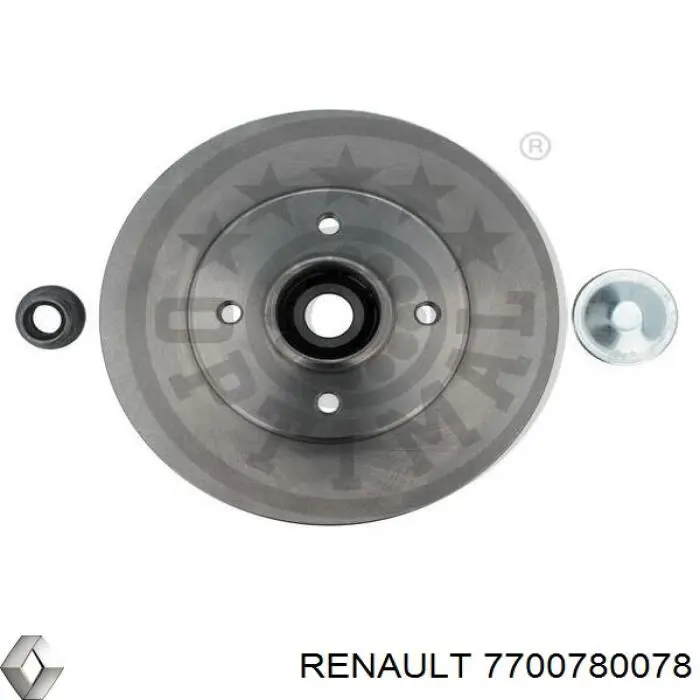 7700780078 Renault (RVI) disco de freno trasero