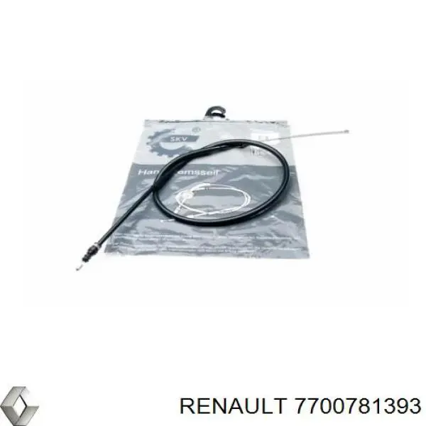 7700781393 Renault (RVI) cable de freno de mano trasero derecho/izquierdo