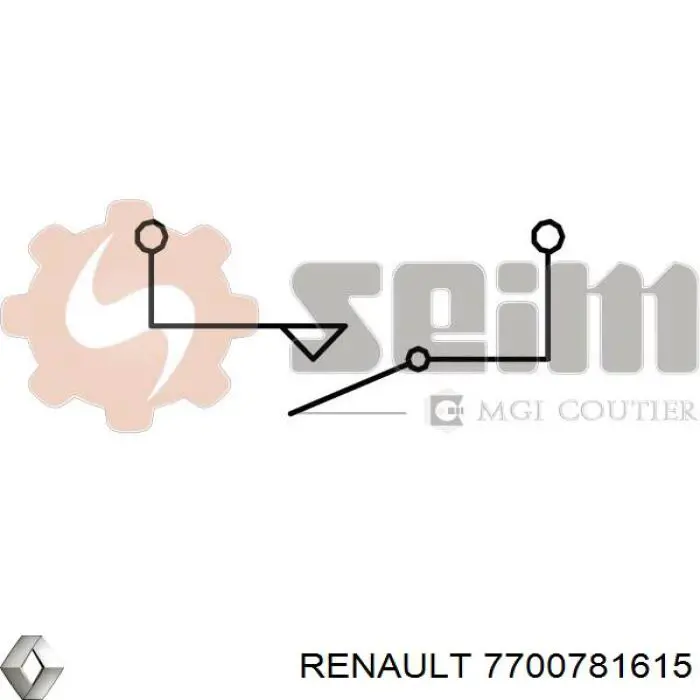 7700781615 Renault (RVI) interruptor luz de freno