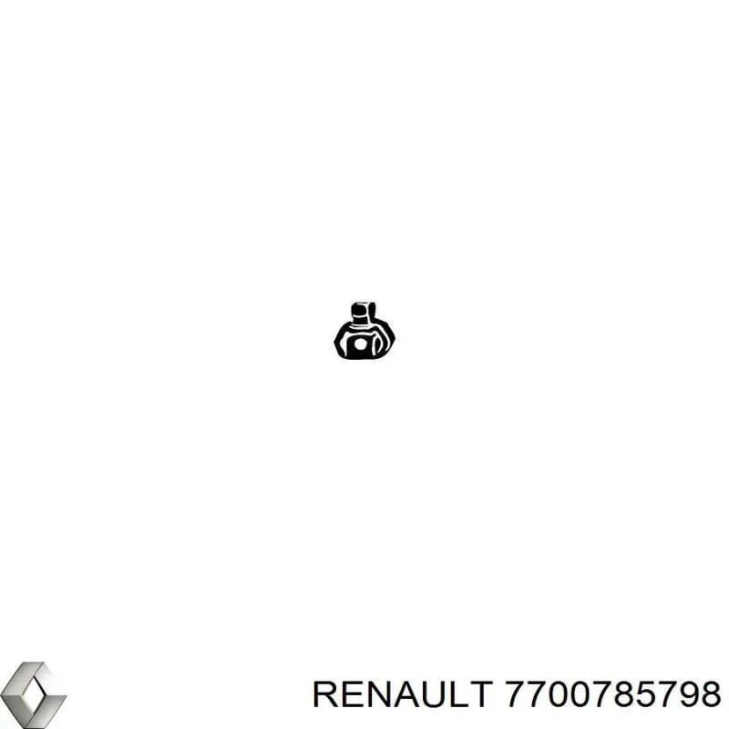 Comprar 7700785798 Renault (RVI) Soporte de tubo de escape