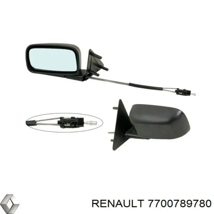 7700789780 Renault (RVI) Espejo derecho