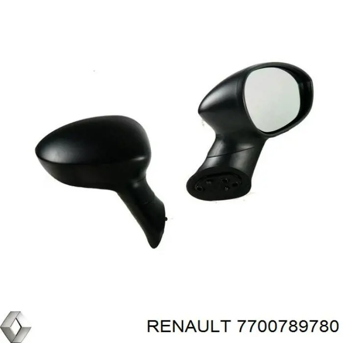 Espejo de retrovisor derecho 7700789780 Renault (RVI)