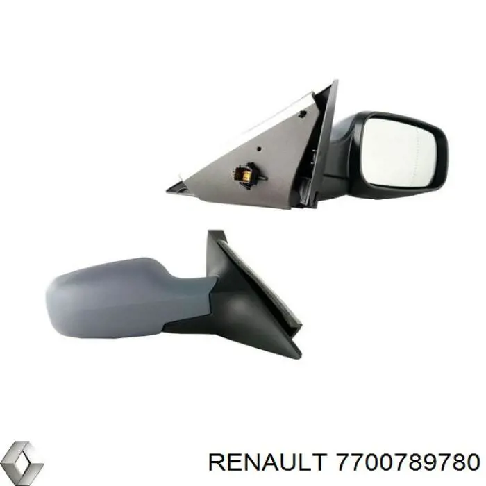 7700789780 Renault (RVI) espejo retrovisor derecho