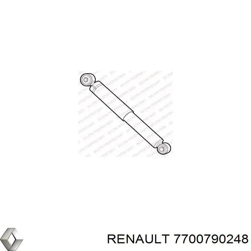 7700790248 Renault (RVI) Amortiguadores posteriores