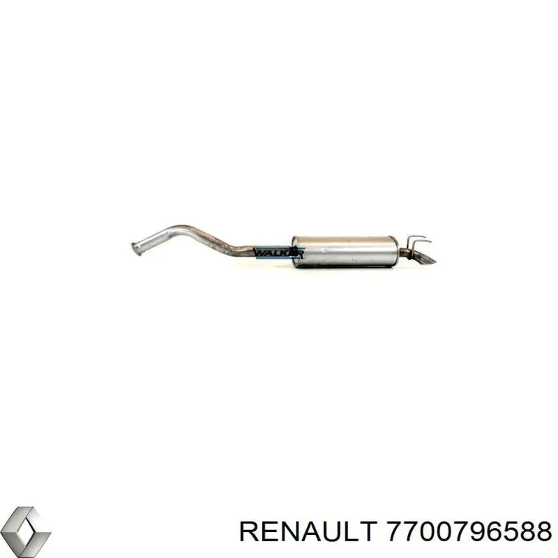 Silenciador trasero Renault (RVI) 7700796588 precio, desde 95,50 EUR