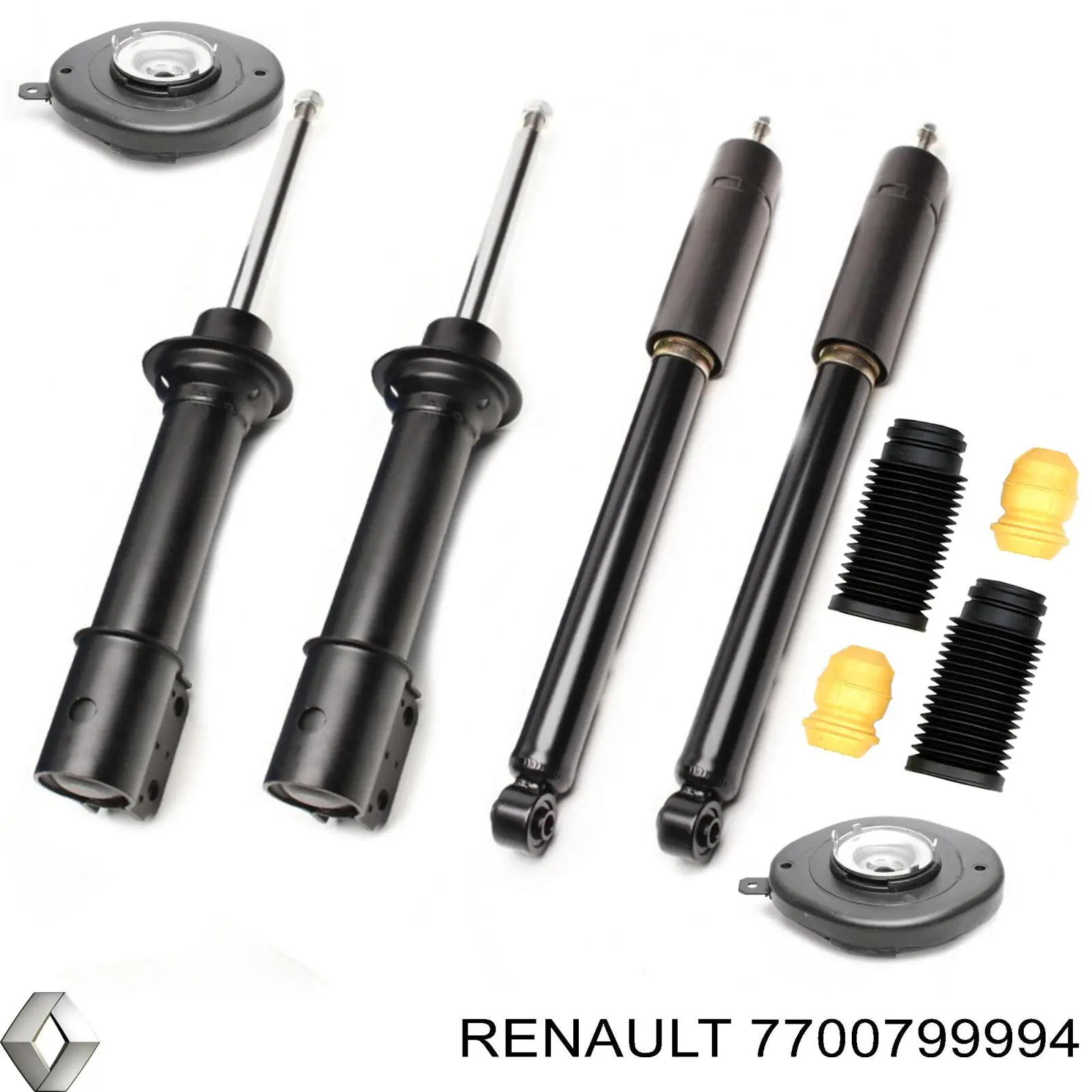 7700799994 Renault (RVI) amortiguador delantero