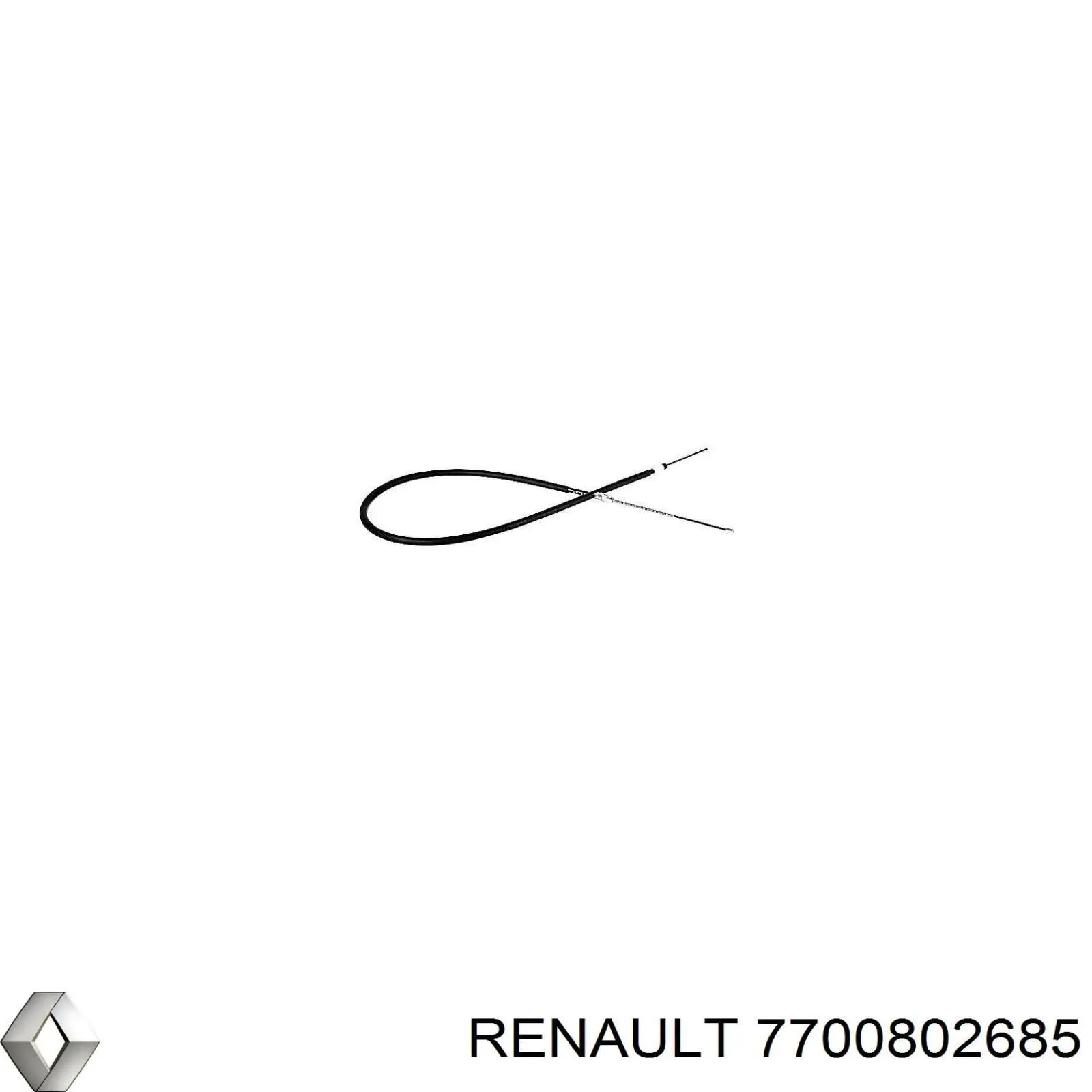 7700802685 Renault (RVI) cable de freno de mano trasero derecho/izquierdo