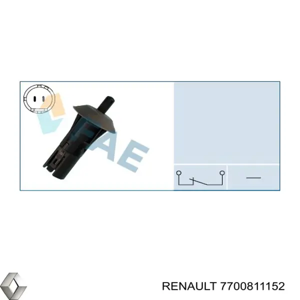Comprar 7700811152 Renault (RVI) Sensor, interruptor, contacto de puerta 