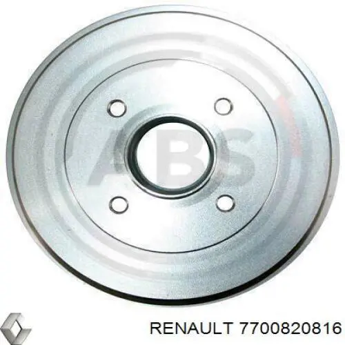 7700820816 Renault (RVI) freno de tambor trasero