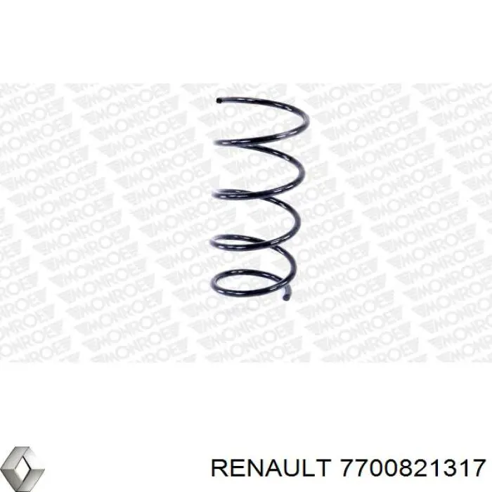 7700821317 Renault (RVI) muelle de suspensión eje delantero