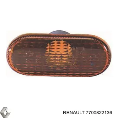 Luz intermitente de guardabarros 7700822136 Renault (RVI)