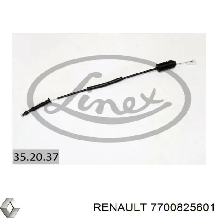 7700825601 Renault (RVI) cable del acelerador