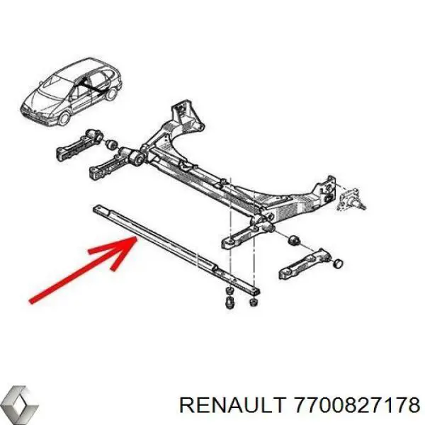 Comprar 7700827178 Renault (RVI) Estabilizador trasero