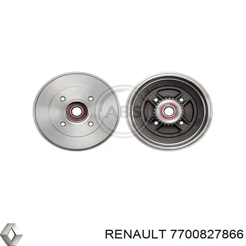 7700827866 Renault (RVI) Tambor de freno trasero