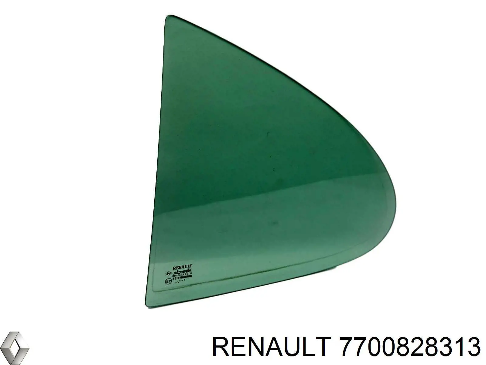 Comprar 7700828313 Renault (RVI) Cristal de la ventanilla fija de la puerta trasera izquierda