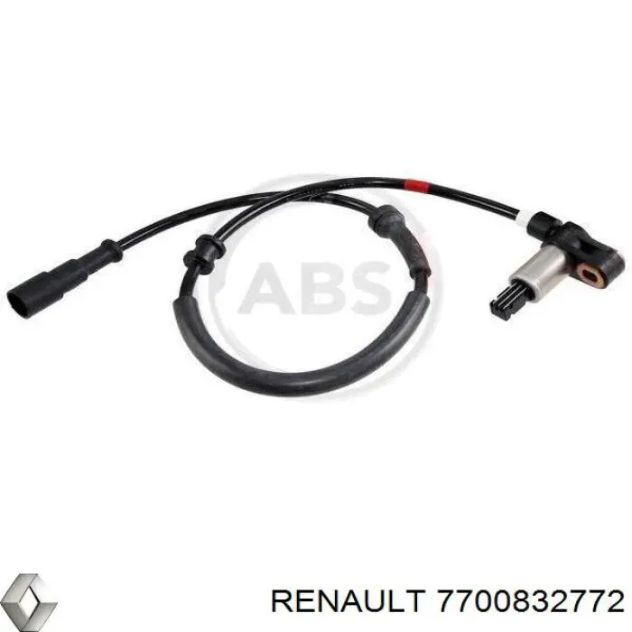 Sensor ABS, rueda trasera izquierda para Renault Megane (DA0)